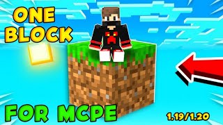 One Block For Minecraft PE 1.19 &1.20 🔥|| Download One Block Survival Map For MCPE || Hindi screenshot 2