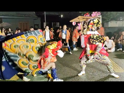 高岡市 羽広獅子舞 獅子殺し 2024 Habiro Lion Dance festival