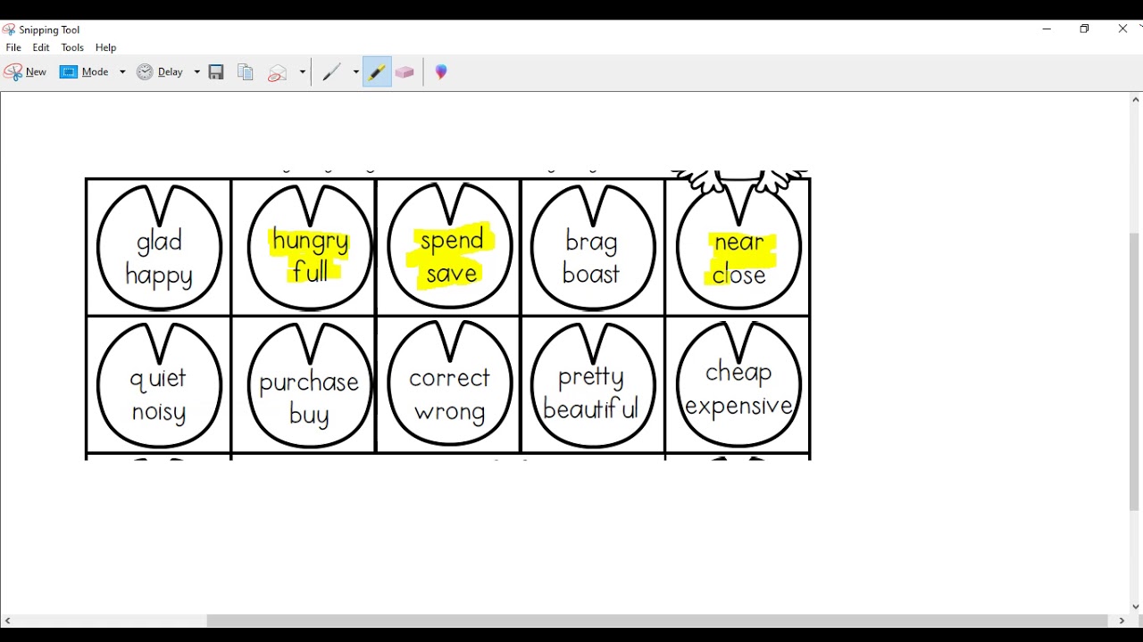Antonyms YouTube