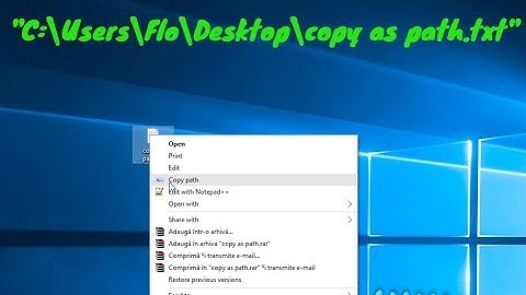 Copy a File Path to the Clipboard   Get Copy Path Always Visible in Context Menu in Windows 2018
