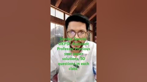 UKPSC Assistant Professor Paper Solutions, 50 questions in each class #shortsvideo #viralshort
