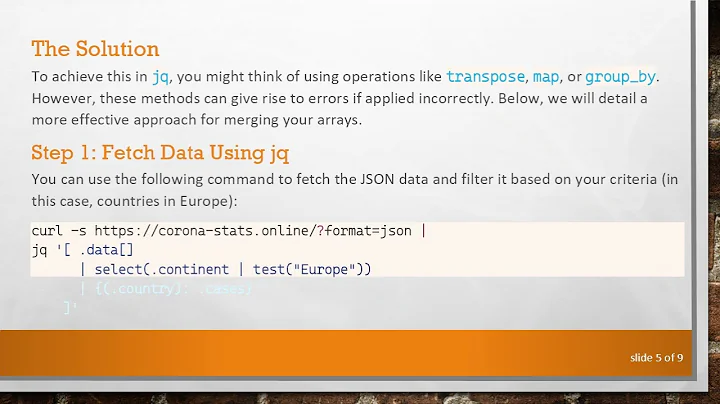 How to Merge Multiple Arrays in jq