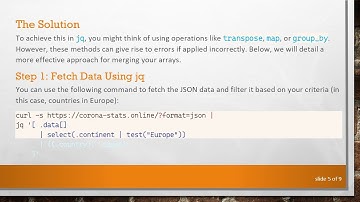 How to Merge Multiple Arrays in jq