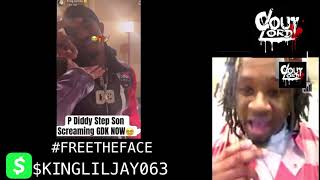 King Lil Jay Live from the Fed&#39;s -  P. DIDDY SON KING COMBS SAY&#39;S GDK ?