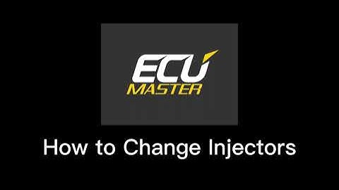 How-To change your injector size on ECUmaster
