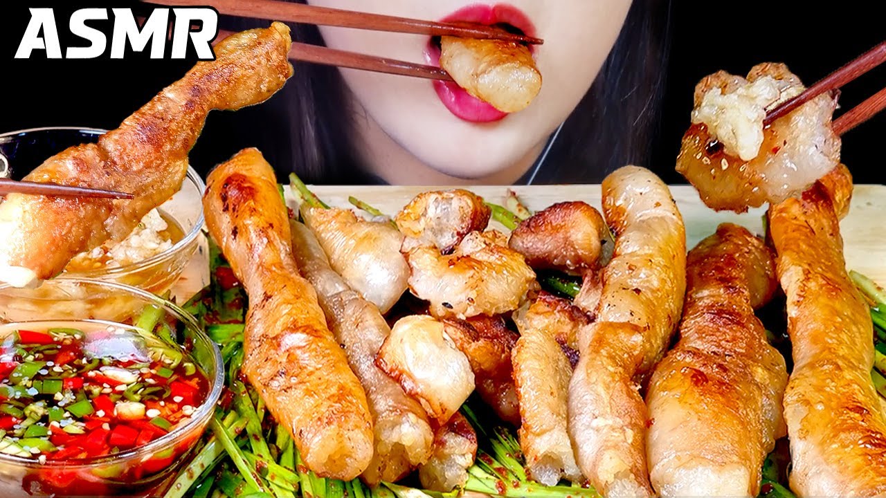 ASMR 육즙 풍부한 바삭 통대창 구이 리얼사운드 먹방 GRILLED BEEF INTESTINES(Deachang) EATING SOUNDS MUKBANG | Milly ASMR