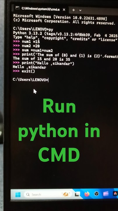 Simple Trick to Run Python Scripts From the Command Prompt #python # ...