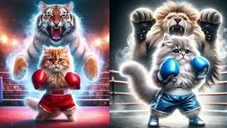 Revenge fight against a rival full#cat #boxing #cute #catstory #catlovers #ai