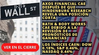 Cierre del Mercado 🔴 EEUU  Axos Financial, Bath & Body, Índices | 04.06.024