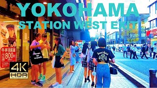 【4K HDR】Yokohama Station West Exit / walk around 'Pal Nerd Street'