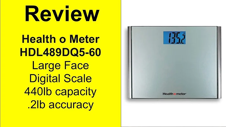 Review Healthometer Large Face Digital Scale HDL489DQ5-60