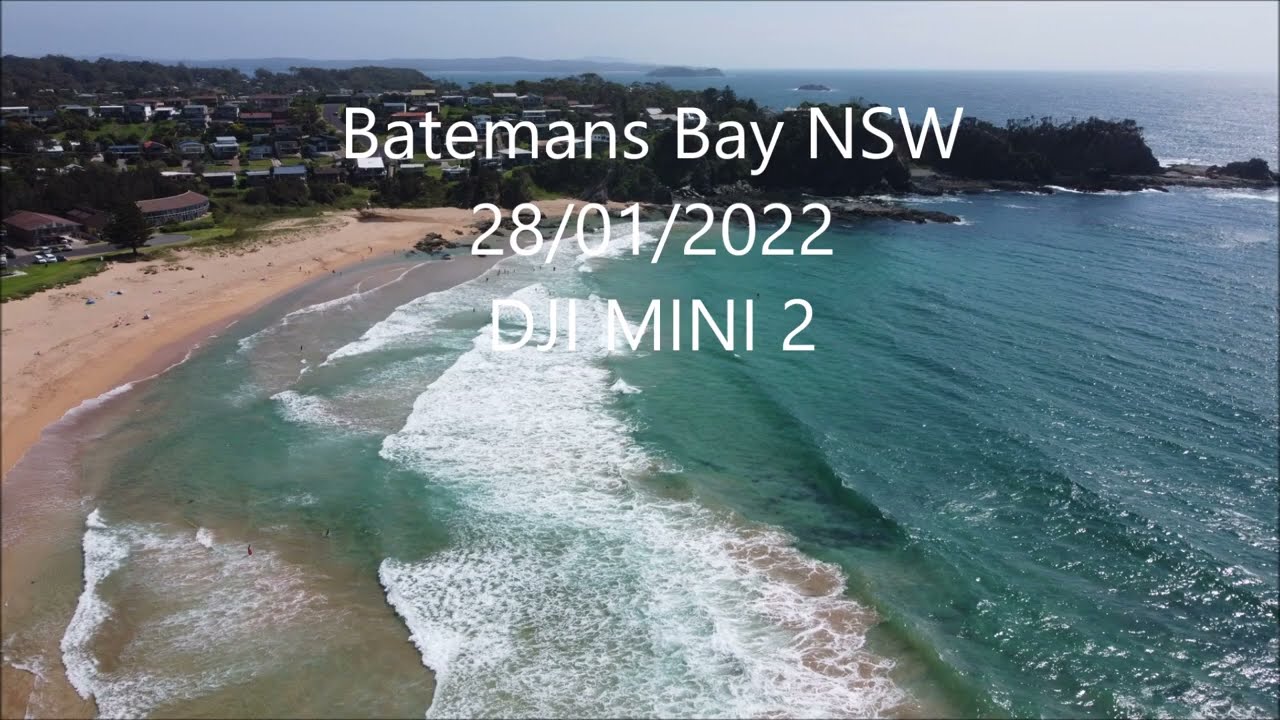 Australian coastal Drone view. Malua Bay. Malua Bay NSW
