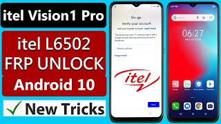 Itel Vision 1 Pro Frp Bypass New Method 2022  Itel L6502 Frpgoogle Account Remove Without Pc