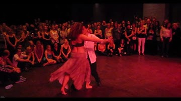 Anthony & Soile - Brazilian zouk dance demo in Finland Salsa Festival 2010