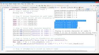 🚀 Decode Every Character: Master charAt() in Java with Real-Time Indexing!