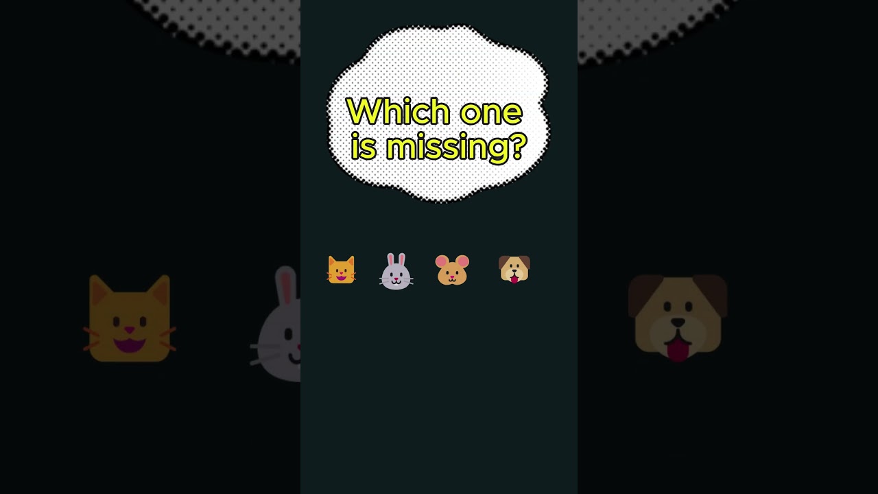 Photographic Memory Test 🧠 Which Emoji is Missing? 