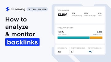 How to Analyze & Monitor Backlink Profiles with SE Ranking