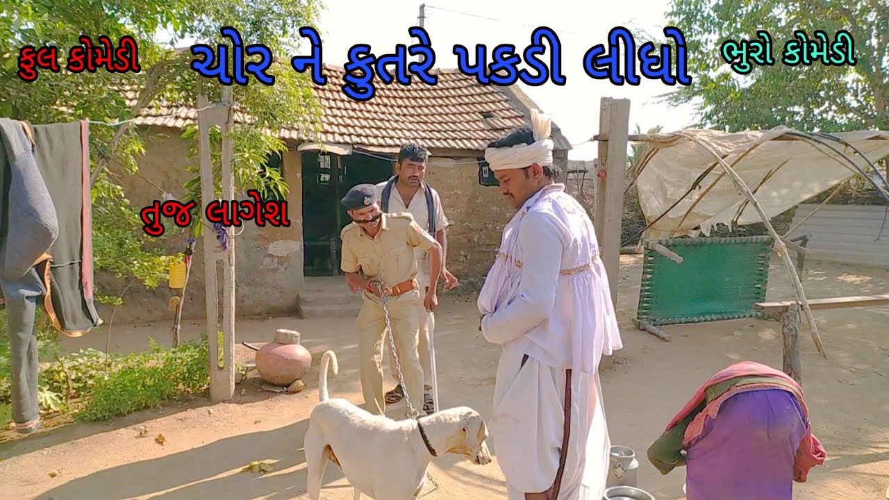 ચોર ને કુતરે પકડી લીધો |bhurocomedy |gujaraticomedy |bccomedy