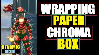 DCUO Wrapping Paper Chroma Box // 3 Materials // Seasons Greedings 2020 DC Universe Online
