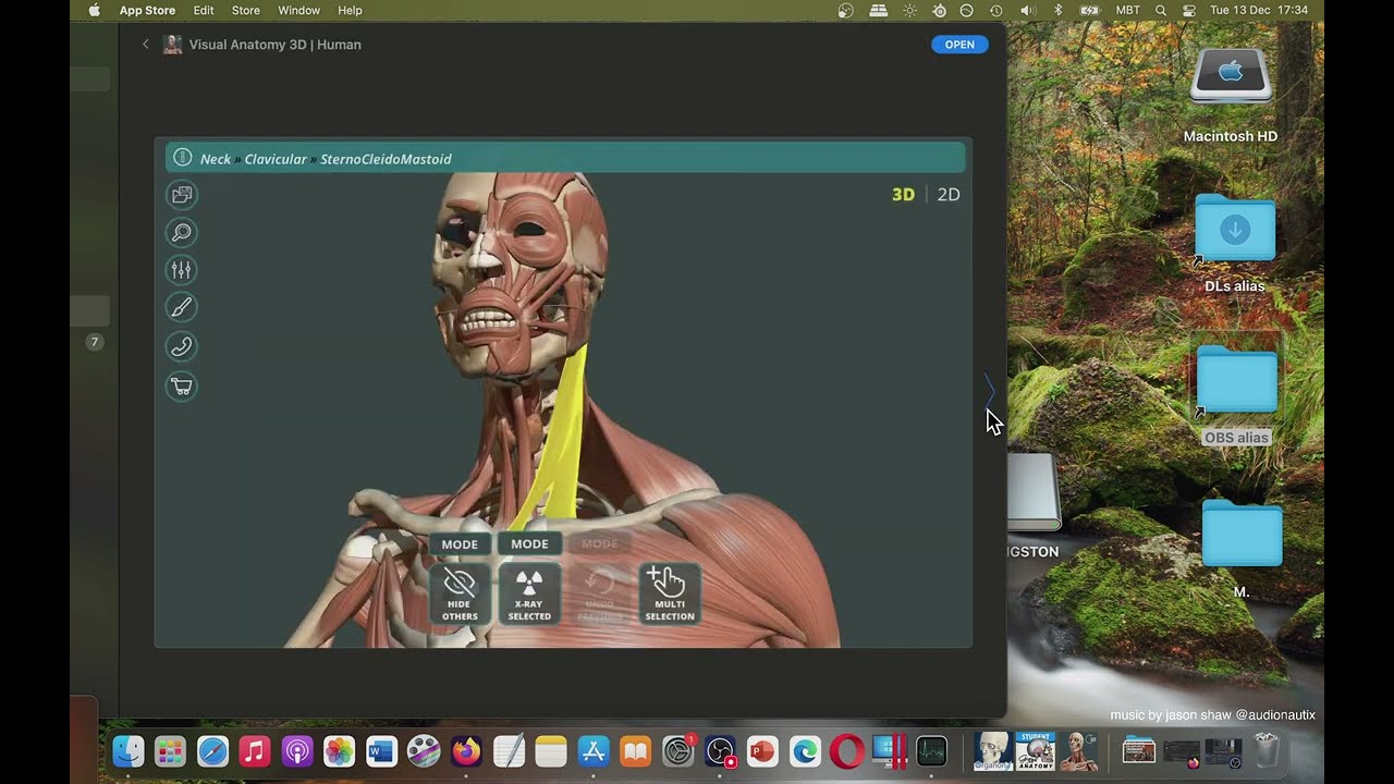 Visual Anatomy 3D Human Mac App Store (Basic Overview)