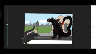 Ultima Vs Shin Vs Legendary Vs 2004 Godzilla Drawing Cartoon 2