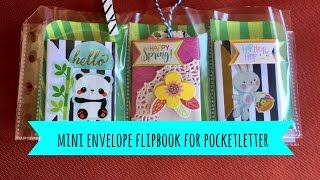 NEW Mini Envelope Flipbook for Pocketletters
