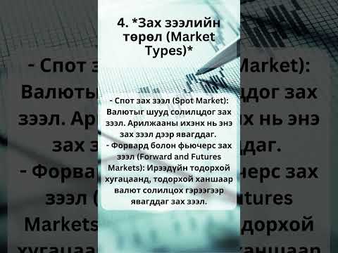 Форекс арилжааны үндсэн