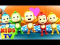 Five little monkeys jumping on the bed  junior squad cartoons  nursery rhymes  songs for babies