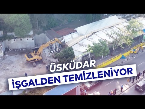 İBB, SALACAK SAHİLİNDEKİ KAÇAK YAPIYI YIKTI