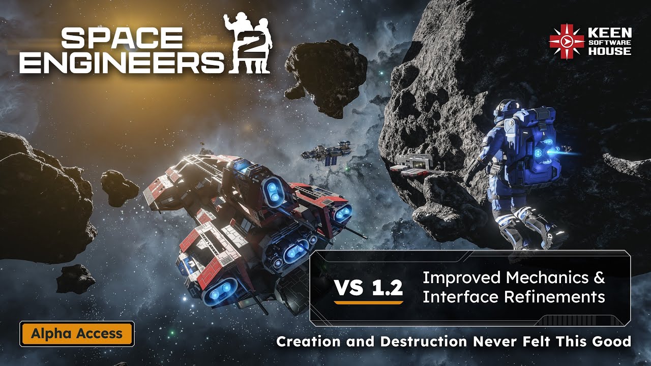 Space Engineers 2 Alpha: VS 1.2 - Release Livestream - 5PM