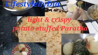Aloo Paratha Recipe || Breakfast Lunch Recipe | Light & Crispy Paratha | Lifestyle By Dia Recipes