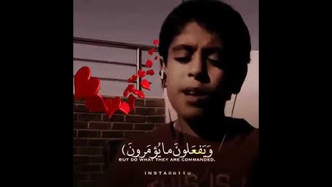 تلاوة جميلة بصوت لايوصف - الطفل انس الشهاب