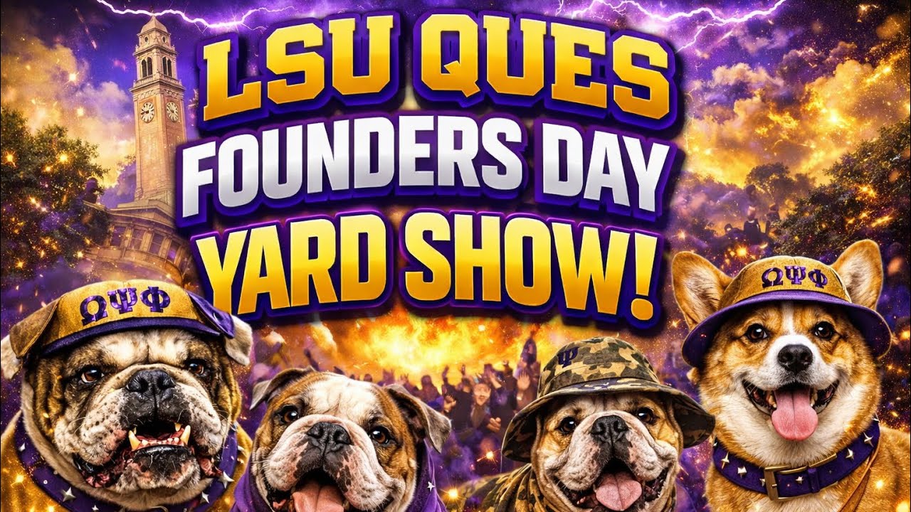 LSU QUES FOUNDERS DAY YARD SHOW WAS OWT!