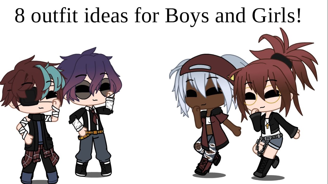 bad boy and bad girl outfit idea(dark theme)~