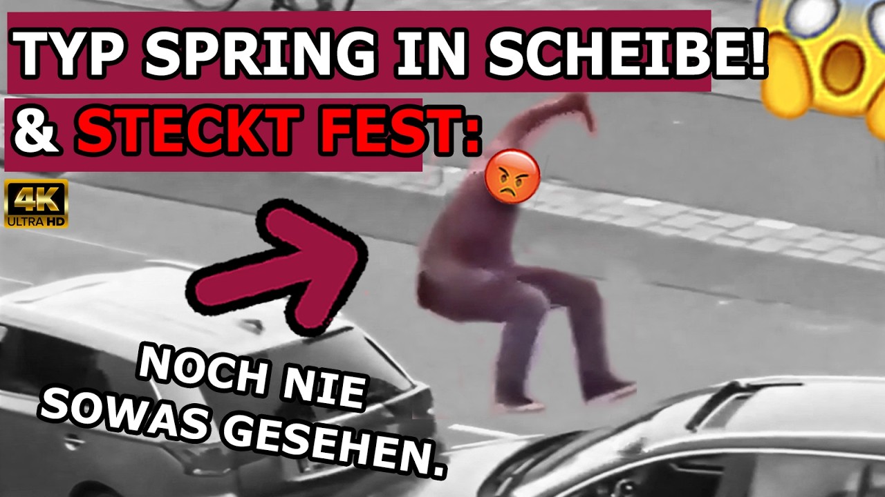 KARMA: Typ Bleibt Nach Road Rage in Autoscheibe stecken & 200+ km/h WEG-RAMMEN!  Dashcams in 4k