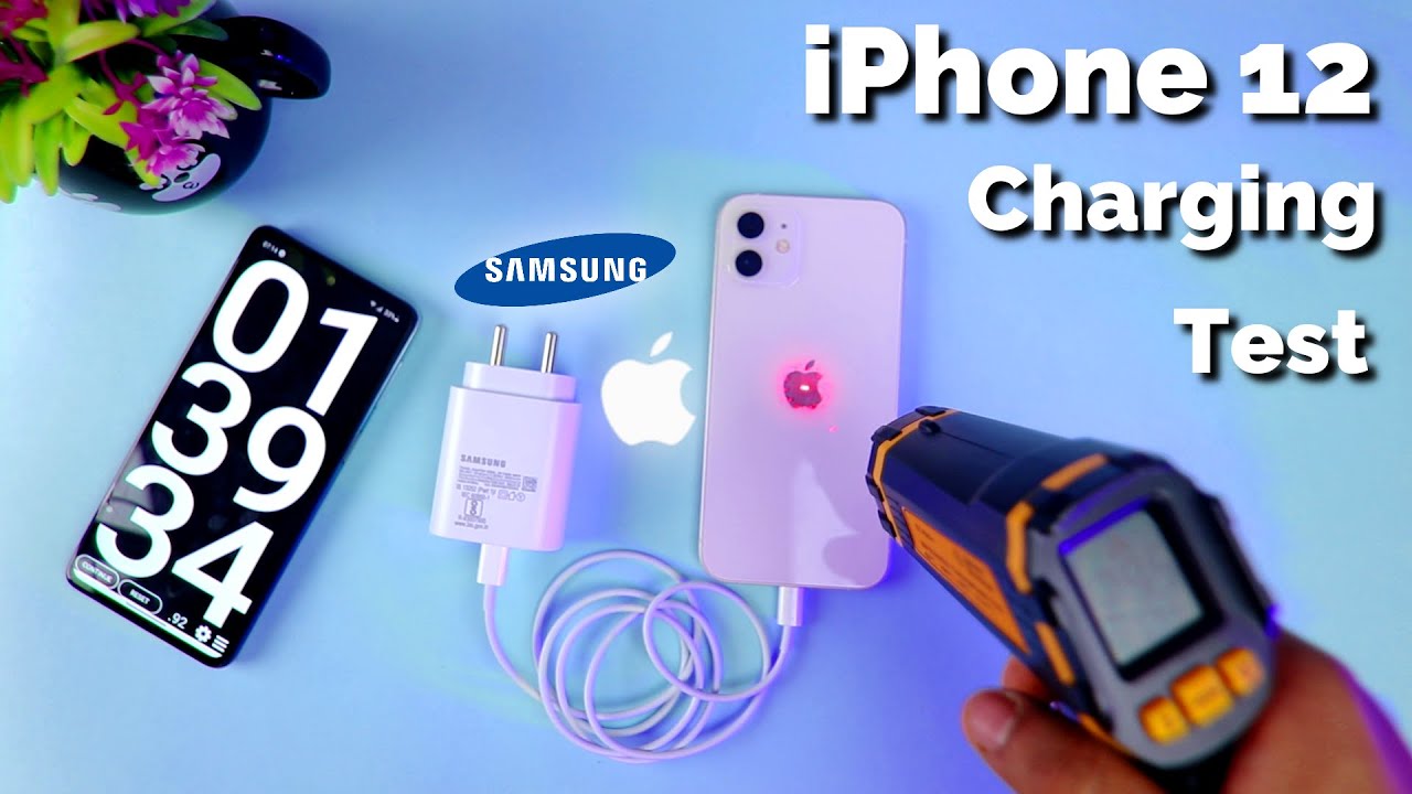 iPhone 12 Charging with Samsung 25W Charger Better speed than 20W iPhone Adapter       