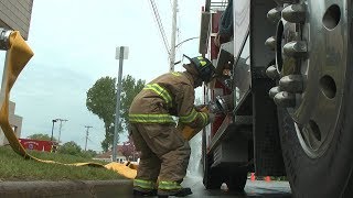 Drill time: firefighters train in under 2 minutes