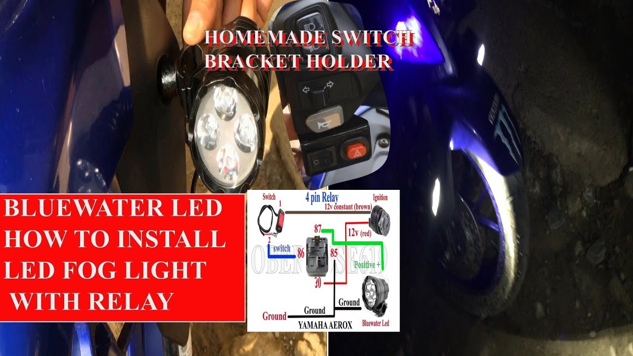 How To Install Led Fog Lights On A Yamaha Aerox 155 Youtube