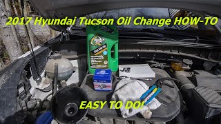 2017 Hyundai Tucson Oil Change - HOW-TO AT HOME!!