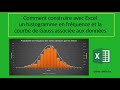 Comment tracer un histogramme en fréquence et la courbe de Gauss sur le même graphique avec Excel