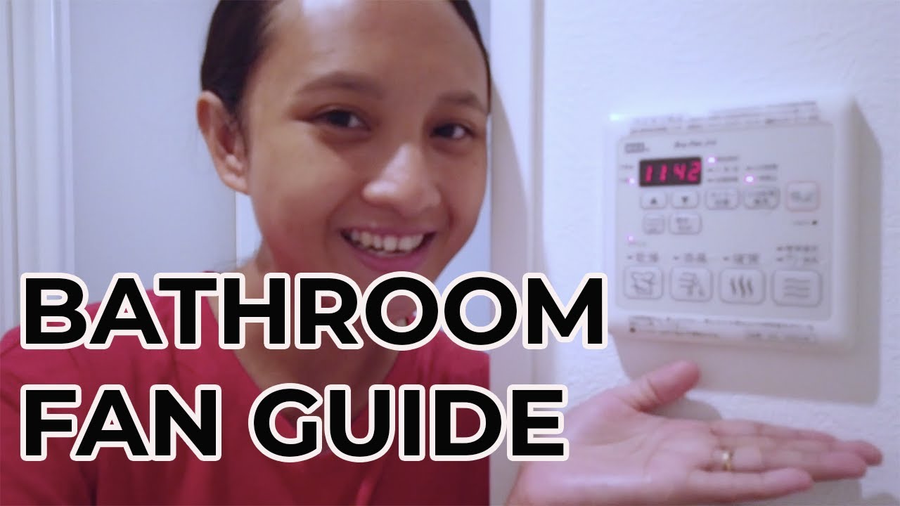 How to use the bathroom fan in Japan - YouTube