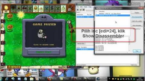 Plants Vs Zombies - No Recharge With Cheat Engine