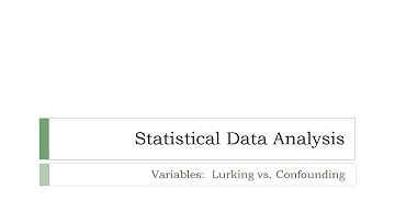 Lurking vs. Confounding Variables