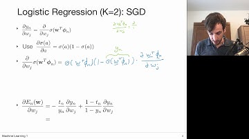 7.3 Regresión logística: descenso de gradiente estocástico (UvA - Aprendizaje automático 1 - 2020)