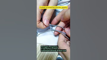 #drawstring #drawcord #hoodiestrings #rope #cords #oekotex #factory #customization #jewelrydesigner