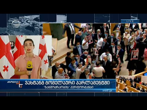 ვახტანგ გომელაური პარლამენტში