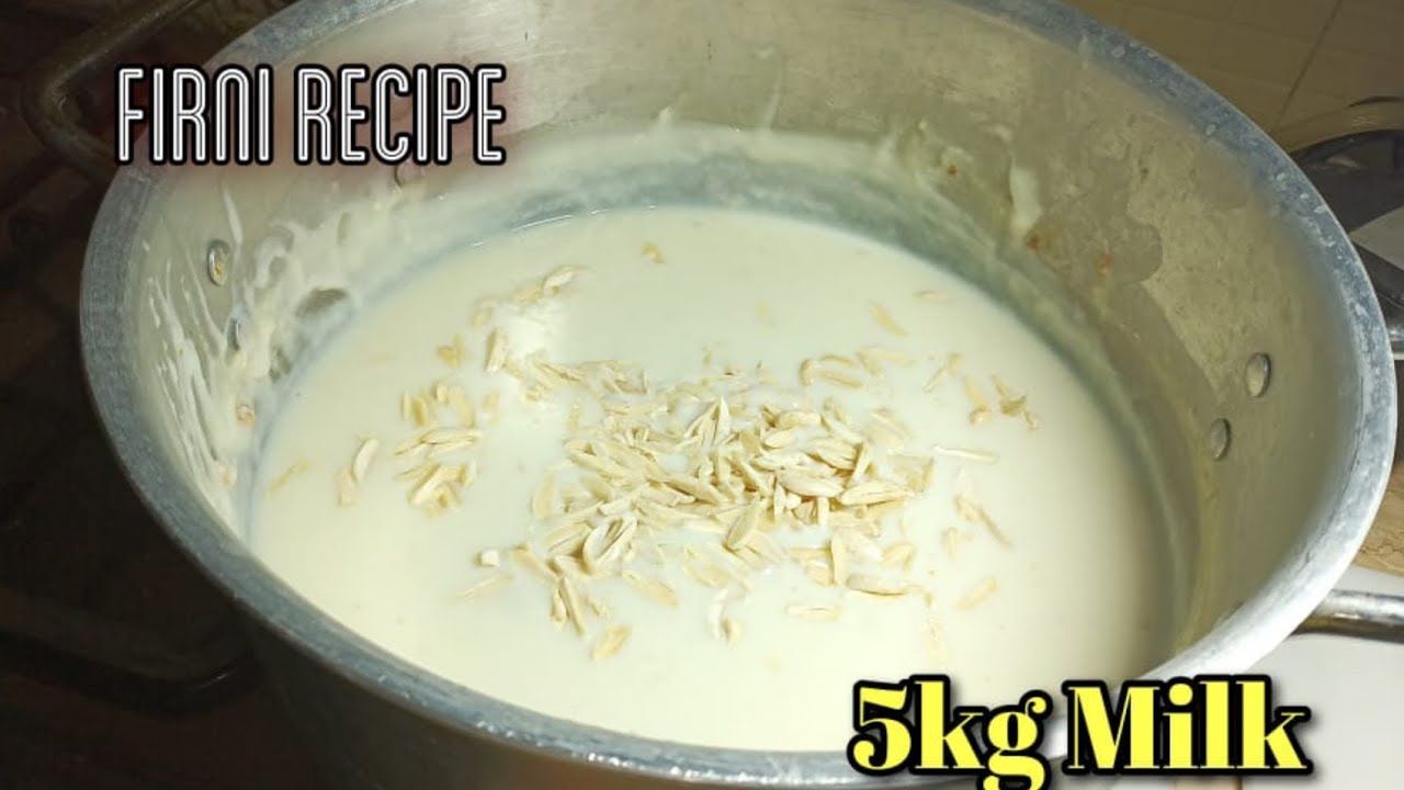Firni | 5 Kg Doodh Ki Firni | Sweet Dish Recipe | Kitchen Owner Ko