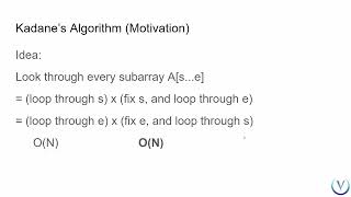 Motivating Kadanes Algorithm Maxsum Dynamic Programming 1.5