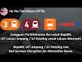 RapidKL LRT Ampang / Sri Petaling Line Rail Services Disruption for Alternative Route.