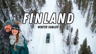 YOU WON'T BELIEVE WHERE WE SLEPT | Finland Winter Vanlife